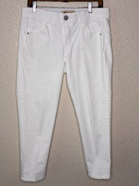 Democracy White Ankle Cropped Absolution Jeans Classic Women's Size 10
